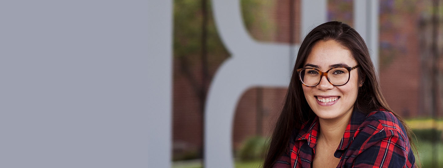 Female student outside