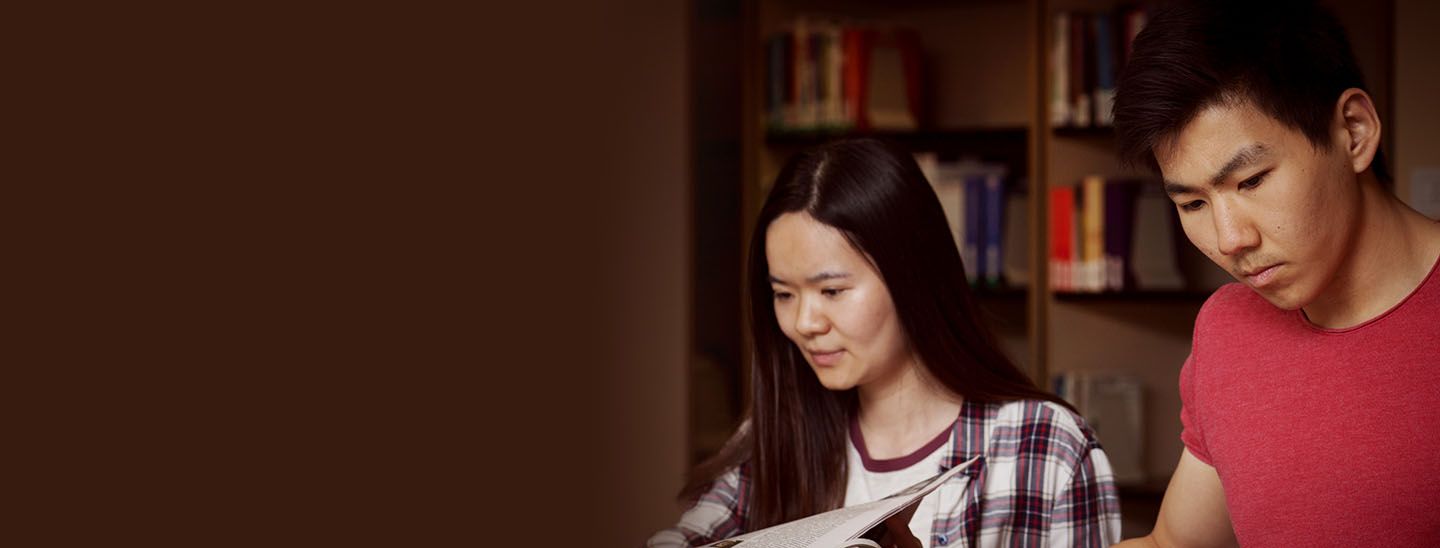 Students studying together